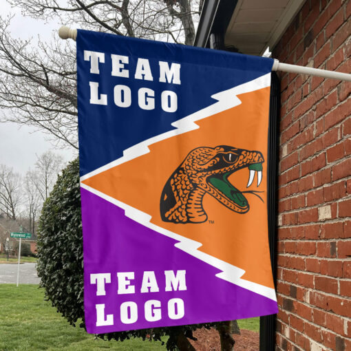 Rattlers vs Custom Team House Divided Flag, Custom Spirit Flag