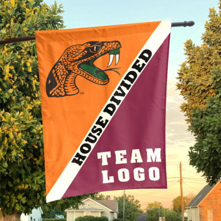 Rattlers vs Custom Team House Divided Flag, Custom Split Flag