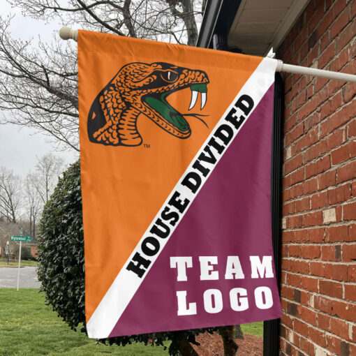 Rattlers vs Custom Team House Divided Flag, Custom Split Flag