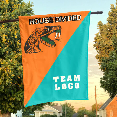 Rattlers vs Custom Team House Divided Flag, Custom Team Flag