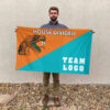 Rattlers vs Custom Team House Divided Flag, Custom Team Flag