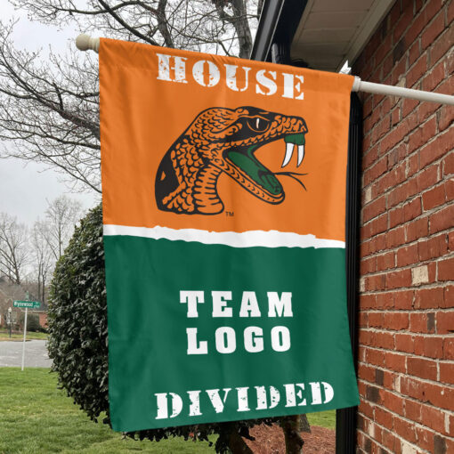 Rattlers vs Custom Team House Divided Flag, NCAA College Flag