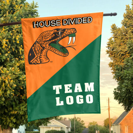 Rattlers vs Custom Team House Divided Flag, NCAA Custom Flag