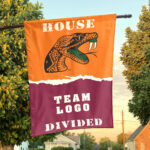 Rattlers vs Custom Team House Divided Flag, NCAA House Flag