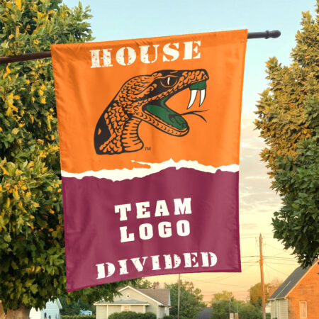 Rattlers vs Custom Team House Divided Flag, NCAA House Flag