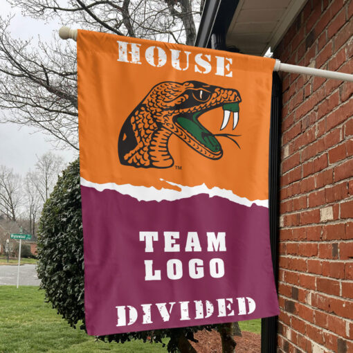 Rattlers vs Custom Team House Divided Flag, NCAA House Flag