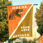 Rattlers vs Custom Team House Divided Flag, NCAA Rivalry Flag