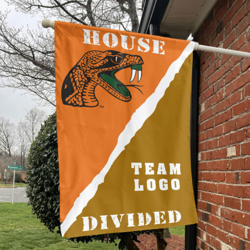 Rattlers vs Custom Team House Divided Flag, NCAA Rivalry Flag