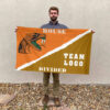 Rattlers vs Custom Team House Divided Flag, NCAA Rivalry Flag