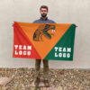 Rattlers vs Custom Team House Divided Flag, NCAA Spirit Flag