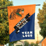Rattlers vs Custom Team House Divided Flag, NCAA Team Flag