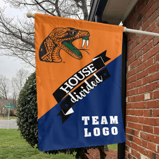 Rattlers vs Custom Team House Divided Flag, NCAA Team Flag