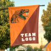 Rattlers vs Custom Team House Divided Flag, Personalized College Flag