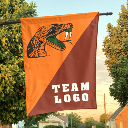 Rattlers vs Custom Team House Divided Flag, Personalized College Flag
