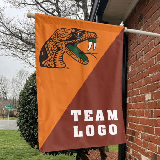 Rattlers vs Custom Team House Divided Flag, Personalized College Flag