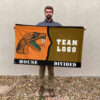 Rattlers vs Custom Team House Divided Flag, Personalized House Flag