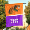 Rattlers vs Custom Team House Divided Flag, Personalized NCAA Flag