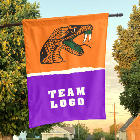 Rattlers vs Custom Team House Divided Flag, Personalized NCAA Flag