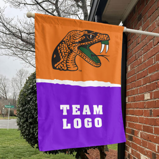 Rattlers vs Custom Team House Divided Flag, Personalized NCAA Flag