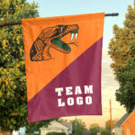 Rattlers vs Custom Team House Divided Flag, Personalized Team Flag