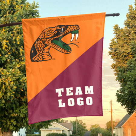 Rattlers vs Custom Team House Divided Flag, Personalized Team Flag
