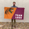 Rattlers vs Custom Team House Divided Flag, Personalized Team Flag