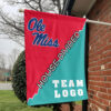 Rebels vs Custom Team House Divided Flag, College Custom Flag