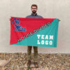 Rebels vs Custom Team House Divided Flag, College Custom Flag