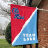 Rebels vs Custom Team House Divided Flag, Custom College Flag