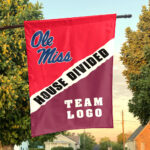 Rebels vs Custom Team House Divided Flag, Custom Rivalry Flag