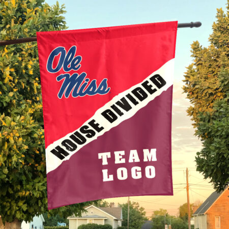 Rebels vs Custom Team House Divided Flag, Custom Rivalry Flag