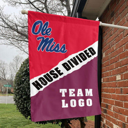 Rebels vs Custom Team House Divided Flag, Custom Rivalry Flag