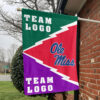 Rebels vs Custom Team House Divided Flag, Custom Spirit Flag