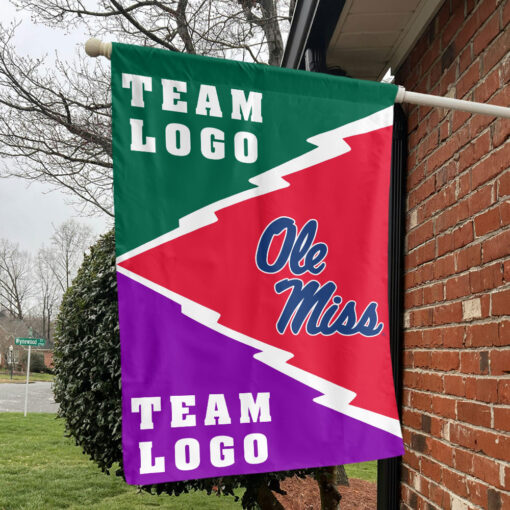 Rebels vs Custom Team House Divided Flag, Custom Spirit Flag