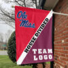 Rebels vs Custom Team House Divided Flag, Custom Split Flag