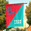 Rebels vs Custom Team House Divided Flag, Custom Team Flag