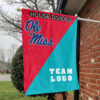 Rebels vs Custom Team House Divided Flag, Custom Team Flag