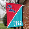 Rebels vs Custom Team House Divided Flag, NCAA Split Flag