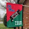 Rebels vs Custom Team House Divided Flag, NCAA Team Flag