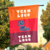 Rebels vs Custom Team House Divided Flag, NCAA Two Team Flag