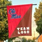 Rebels vs Custom Team House Divided Flag, Personalized College Flag