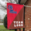 Rebels vs Custom Team House Divided Flag, Personalized College Flag