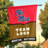 Rebels vs Custom Team House Divided Flag, Personalized House Flag