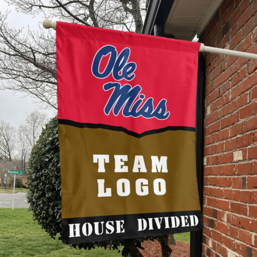 Rebels vs Custom Team House Divided Flag, Personalized House Flag