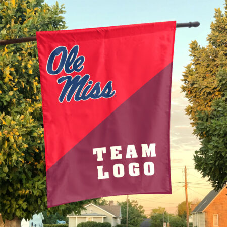 Rebels vs Custom Team House Divided Flag, Personalized Team Flag