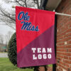Rebels vs Custom Team House Divided Flag, Personalized Team Flag