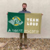Seawolves vs Custom Team House Divided Flag, Custom House Flag