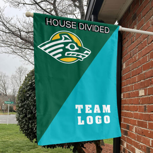 Seawolves vs Custom Team House Divided Flag, Custom Team Flag