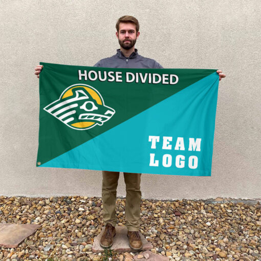 Seawolves vs Custom Team House Divided Flag, Custom Team Flag