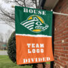 Seawolves vs Custom Team House Divided Flag, NCAA College Flag